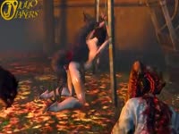 Animated slut introduced to dog sex in a hot porn video